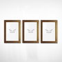 Aberto Design Set de 3 Marcos de Fotos Dorados 10 x 15 cm